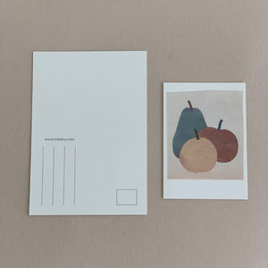 MIKANU GREETING CARD - APPLE/PEAR