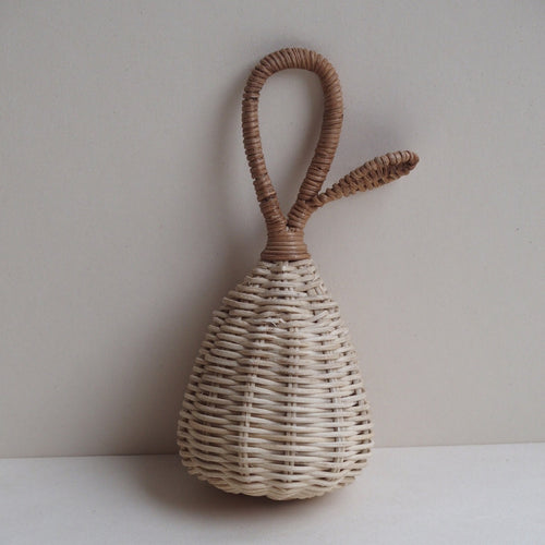 MIKANU RATTAN PEAR RATTLE - LULU