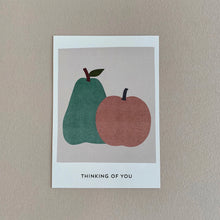 Load image into Gallery viewer, MIKANU APPLE/PEAR POSTCARD