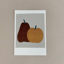 Load image into Gallery viewer, MIKANU APPLE PEAR POSTCARD