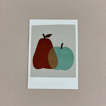 Load image into Gallery viewer, MIKANU APPLE PEAR POSTCARD